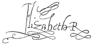 Elizabeth's signature