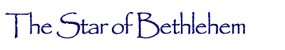 The Star of Bethlehem